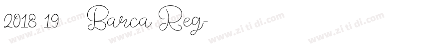 2018 19 巴萨 Barca Reg字体转换